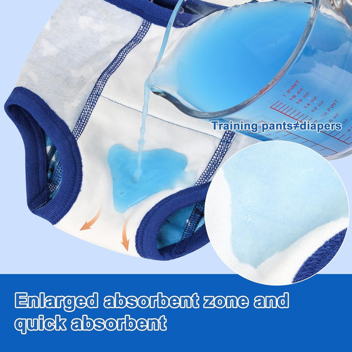 MOEMOE BABY Töpfchen Trainingshose 6 Stück Baby Trainingshosen Töpfchen Unterwäsche Kinder für Junge
