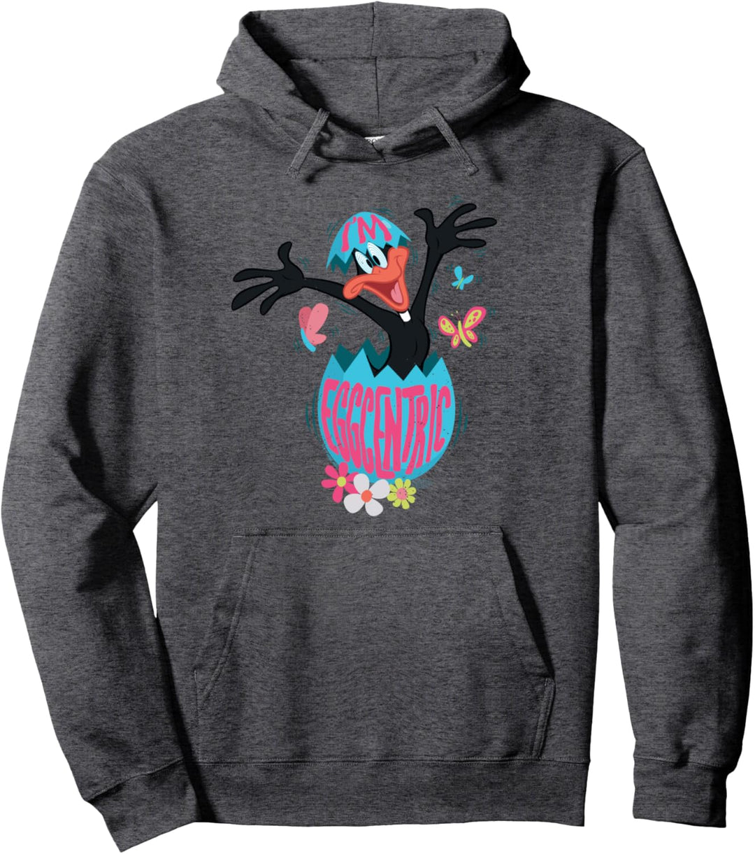 Looney Tunes Easter Daffy Duck I'm Eggcentric Pullover Hoodie
