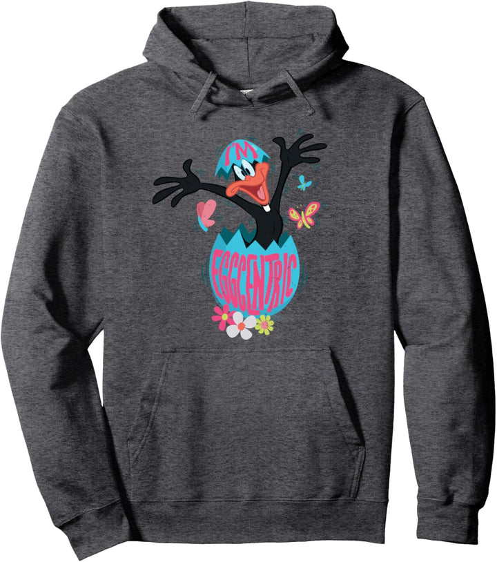 Looney Tunes Easter Daffy Duck I'm Eggcentric Pullover Hoodie