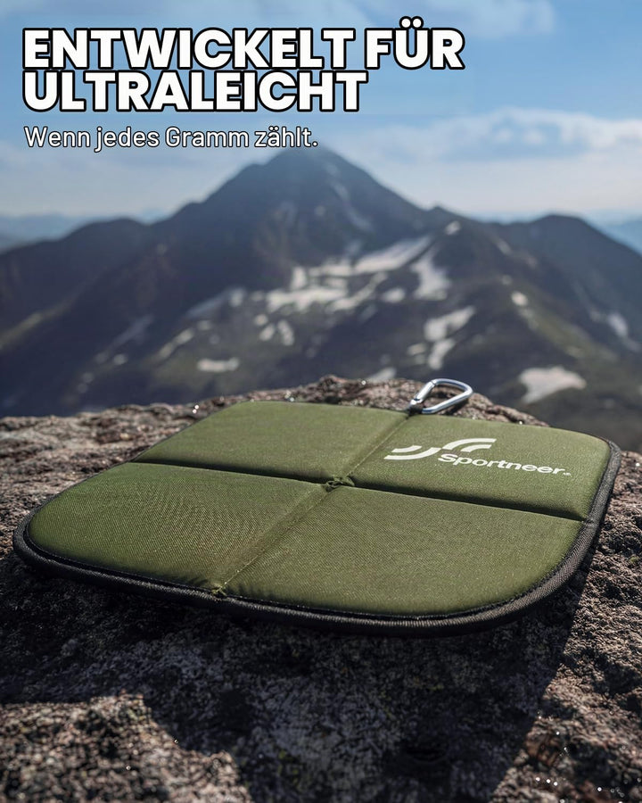 Sportneer Sitzkissen Outdoor, 40 * 40cm Sitzunterlage Outdoor Wasserdicht Oxford-Stoff Thermo Sitzki