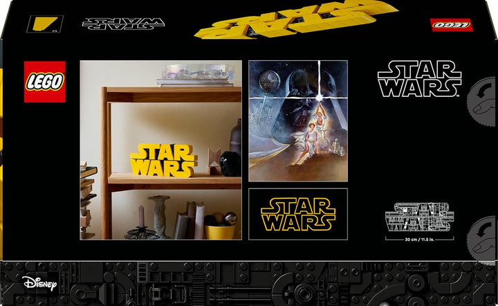 LEGO Star Wars 75407 Star Wars Logo Steinen - Bauset für Erwachsene zum Sammeln - Popkultur-Modell -