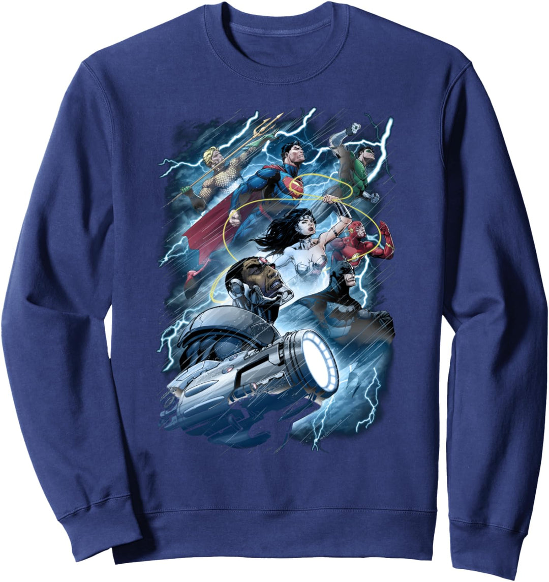 Justice League Ride the Lightening Sweatshirt