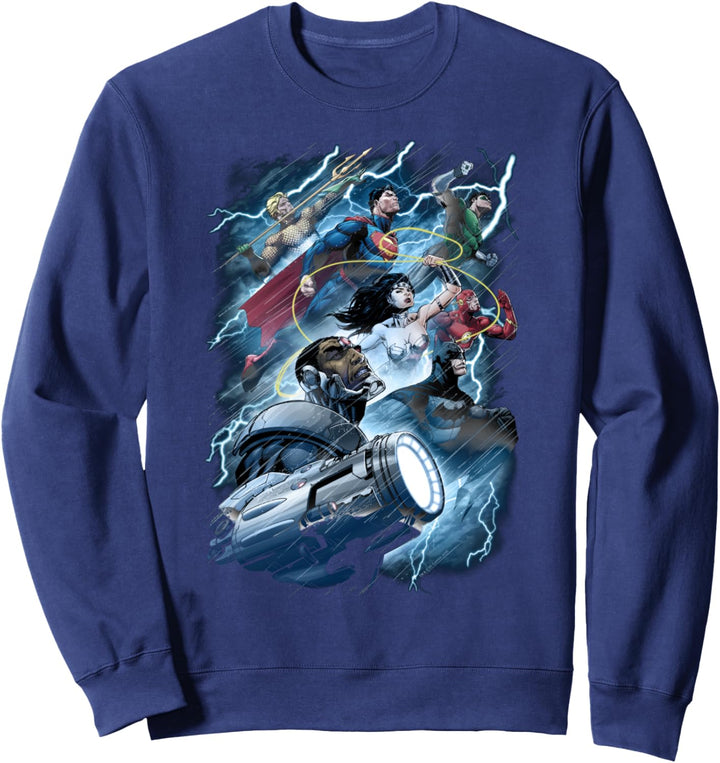 Justice League Ride the Lightening Sweatshirt