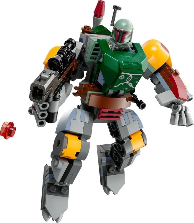 LEGO 75369 Star Wars Boba Fett Mech, baubare Actionfigur mit Blaster und Raketenrucksack mit Flick-S