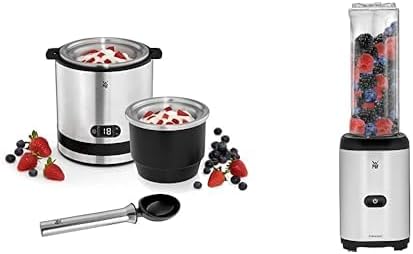 WMF Küchenminis 3in1 Eismaschine, Ice Maker für Frozen Joghurt, Sorbet und Eiscreme, Gefrierbehälter