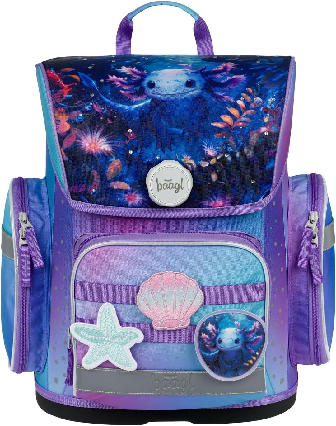 Baagl Schulranzen Jungen Mädchen für 1. Klasse (oder 2.Klasse), Ergo Schultasche Jungs Mädchen Grund