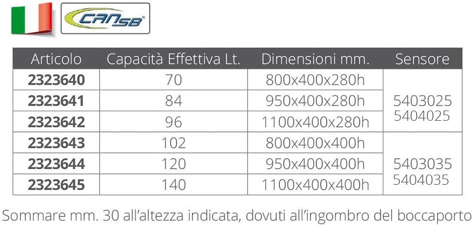 Fuel Tank 120L 95X40X40CM