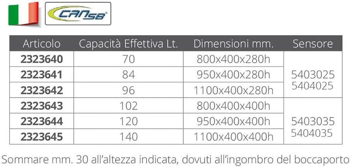 Fuel Tank 120L 95X40X40CM