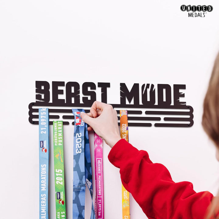 United Medals Beast Mode Medaillenhalter Stahl | Medaillen Aufhänger | Medal Hanger Holder Display R