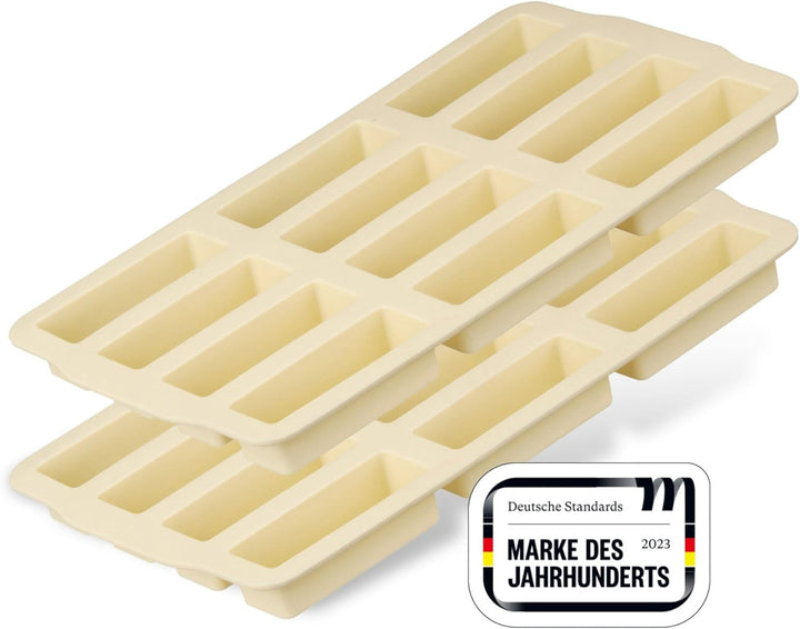 Zenker Müsliriegel Backform 2er-Set – Silikonform zum Backen von insgesamt 24 Riegel – Müsliform aus