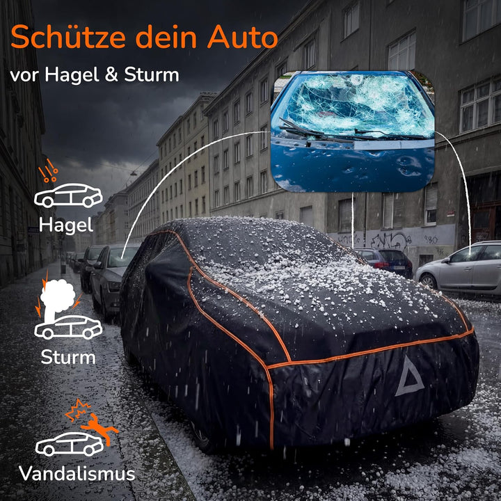 Upgrade4cars Auto Hagelschutzplane | Auto Abdeckplane für alle Jahreszeiten | Autoabdeckung Universa