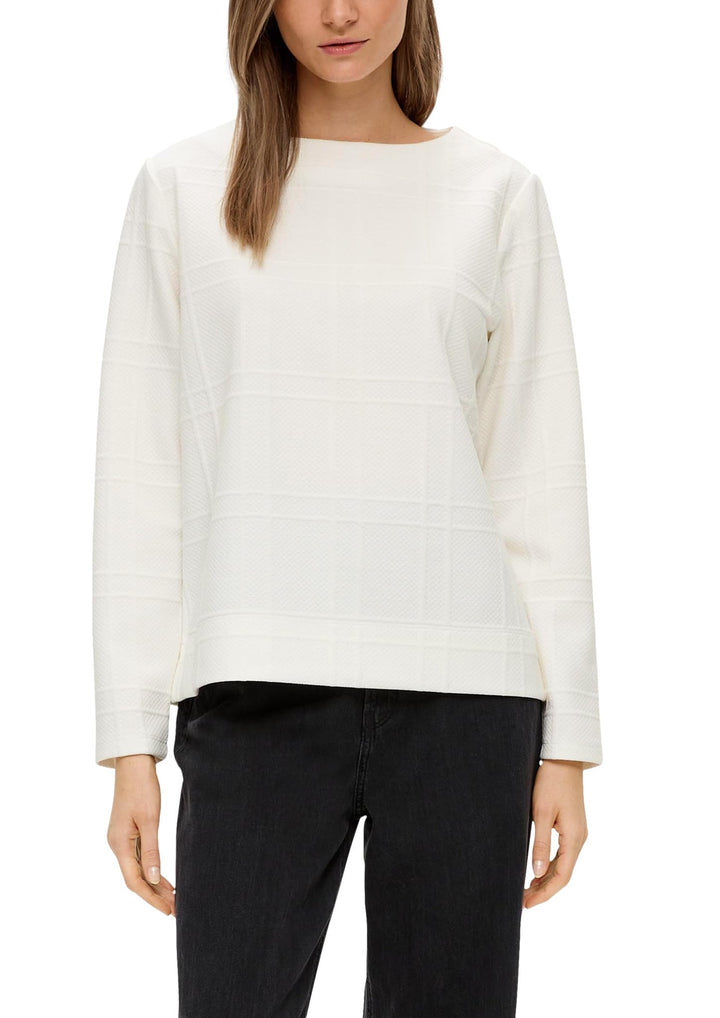 s.Oliver Sweatshirt mit Musterstruktur 46 0210, 46 0210