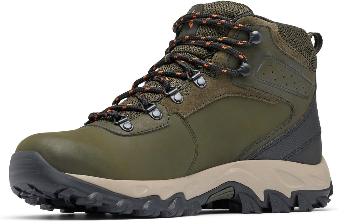 Columbia Newton Ridge Plus II Herren-Wanderstiefel, Wildleder, wasserdicht 40 EU Deep Olive Desert S