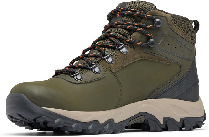 Columbia Newton Ridge Plus II Herren-Wanderstiefel, Wildleder, wasserdicht 40 EU Deep Olive Desert S