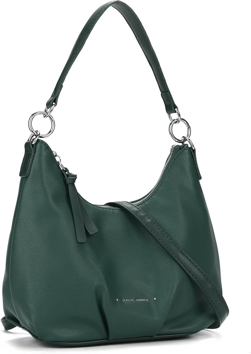 David Jones - Damen Hobo Schultertasche - Mittelgrosse Handtasche PU Weiche Leder - Kleine Shopper T