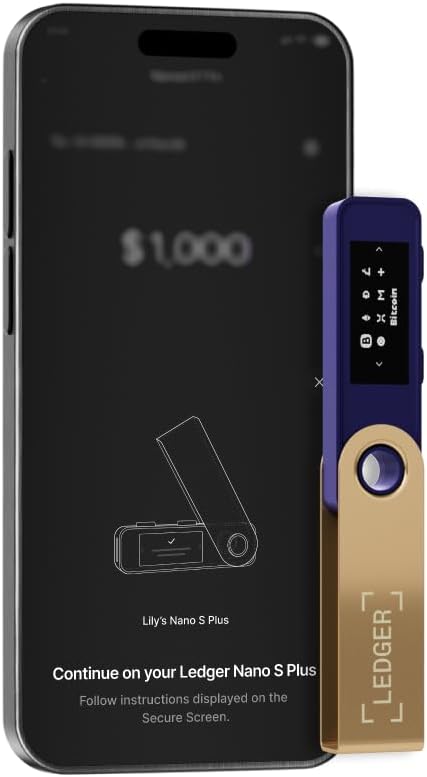 Ledger Nano S Plus-Hardware-Wallet (Ferrofuchsie) – zum Schutz von Kryptos, NFTs und Token (Nur für