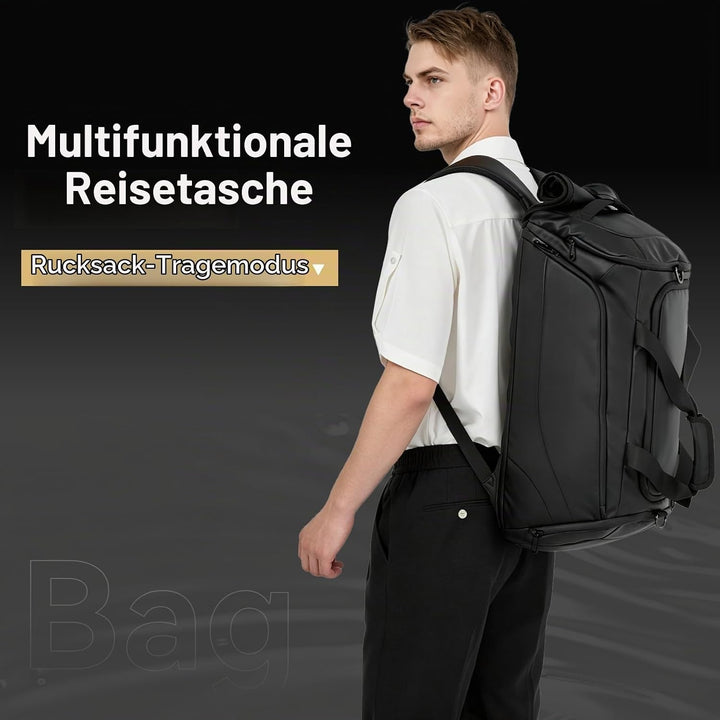Premium Sporttasche 40L mit Schuhfach &amp; Nassfach &amp; Isolierschicht und Laptopfach, 3-in-1 Rucksack, R