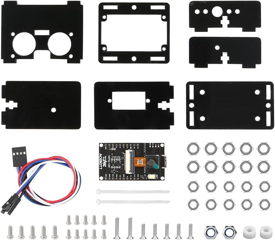 ACEBOTT Roboter Spielzeug 3MP Kamera-Erweiterungspaket Smart Robot Car Kit, Robotik-Bausatz für Kind