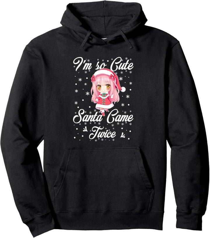 Chibi Weihnachten Rentier Geschenk Für Anime Fan Girl Pullover Hoodie