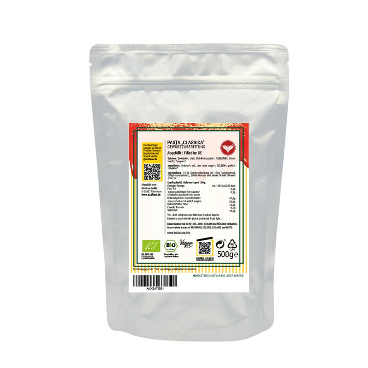 Azafran BIO Pasta Classica - Spaghetti, Nudel (Pasta) oder Pizza Gewürz/Würzmischung 1kg 1 kg (1er P