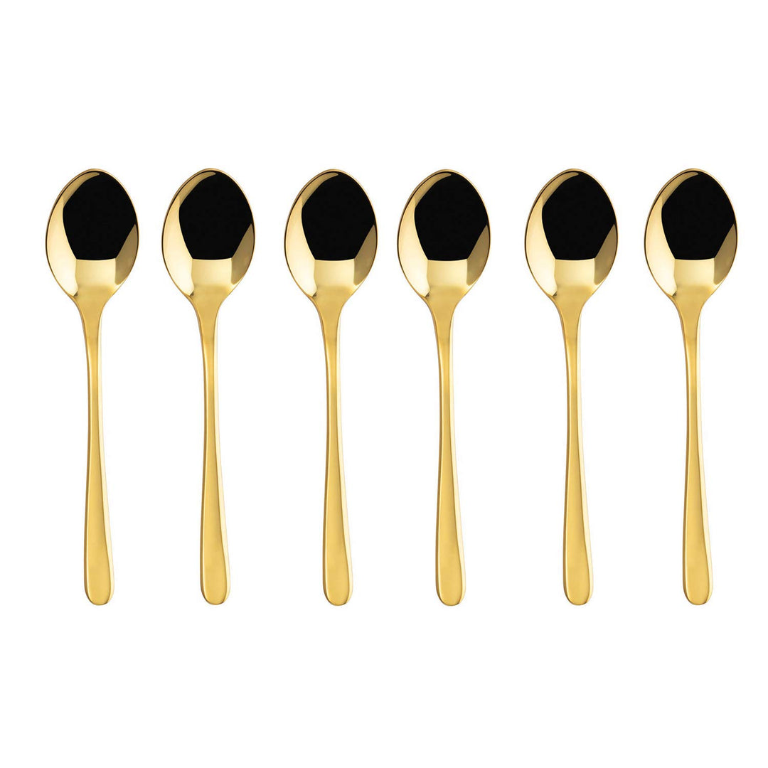 Sambonet 6 Kaffeelöffel Taste, Kaffeelöffel Set für 6 Personen, für die Kaffeepause, Spülmaschinenfe