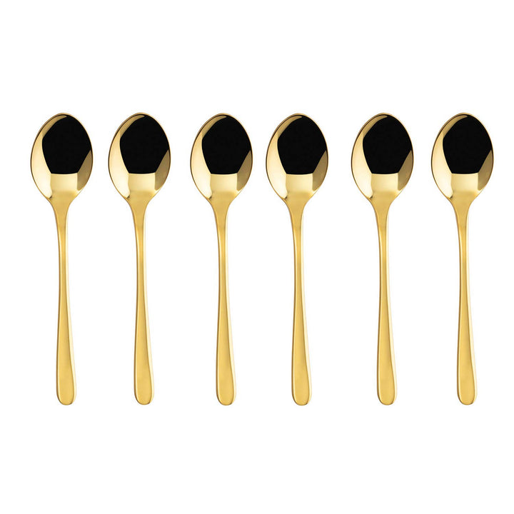 Sambonet 6 Kaffeelöffel Taste, Kaffeelöffel Set für 6 Personen, für die Kaffeepause, Spülmaschinenfe