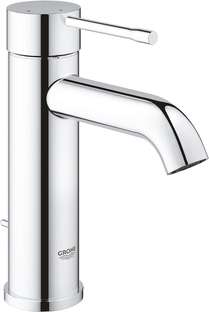 Grohe EssenceEinhand-Waschtischbatterie, DN 15 S-Size, 1 stück, grau, 23591001 S mit Zugstange Ablau