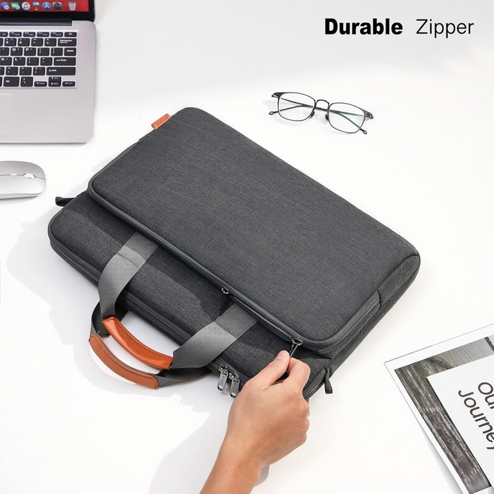 bagasin Laptoptasche Laptop Aktentasche Passt bis zu 14 Zoll Laptop Erweiterbare Wasserabweisend Sch
