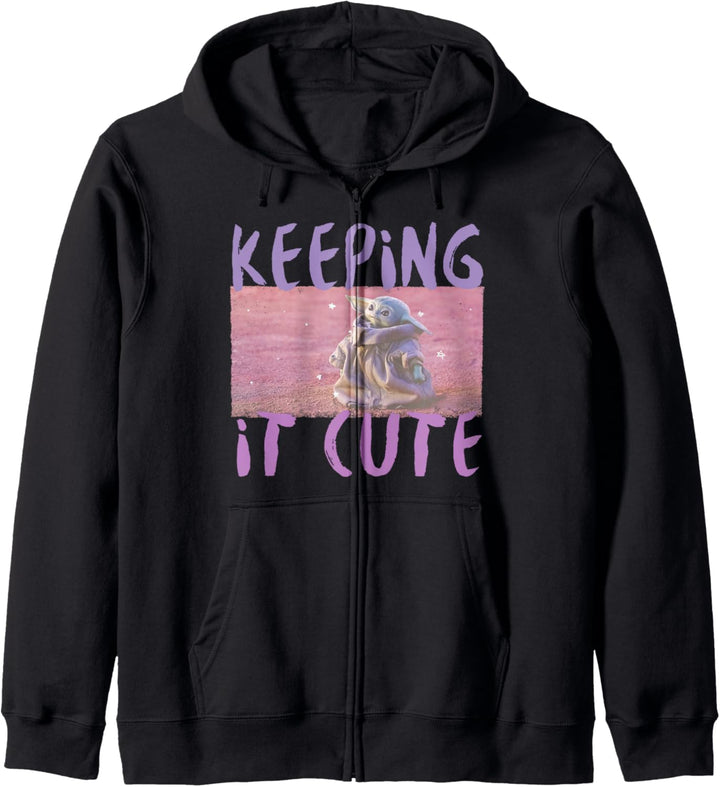 Star Wars The Mandalorian The Child Keeping It Cute C1 Kapuzenjacke