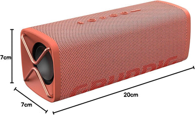 Grundig GBT Club Coral - Bluetooth Lautsprecher, Soundbox, Bass, 20 W RMS Gesamtausgangsleistung, bi