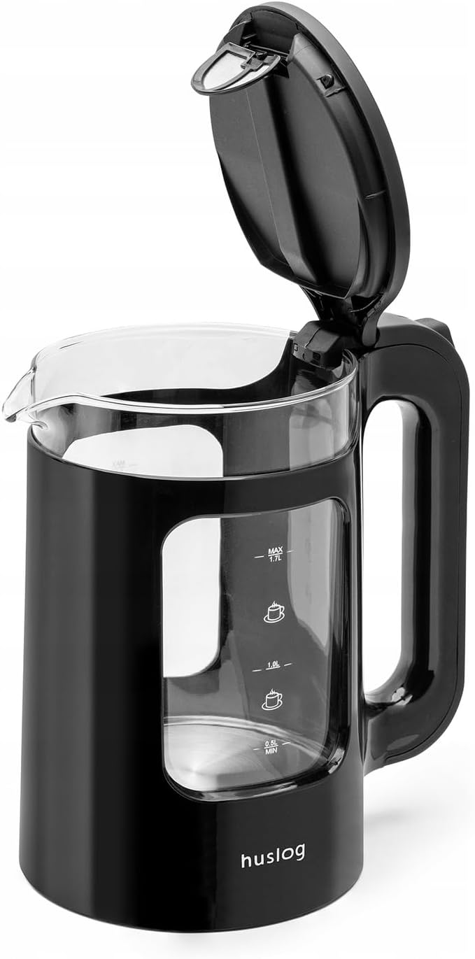 ELEKTRISCH, KABELLOS, 2200W, LEISTUNGSFÄHIG 1.7L, FENSTER, SCHWARZ 1.7 Liter Schwarz, Schwarz