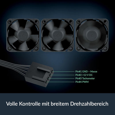 ARCTIC S4028-6K (5 Stück) - 40x40x28 mm Server Lüfter mit Doppelkugellager, 250-6000 rpm, PWM reguli
