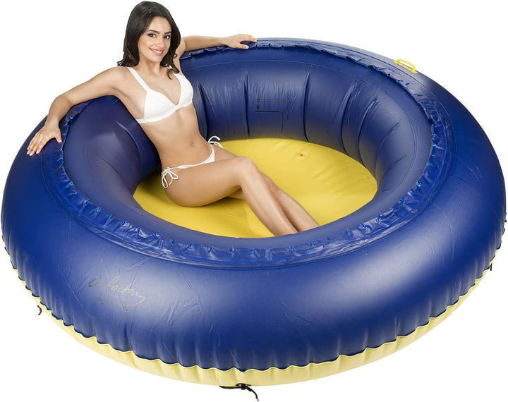 infactory Wassertrampolin: 4in1-Trampolin für Wasser und Garten, Ø 193 cm (Pool Trampolin, Aufblasba