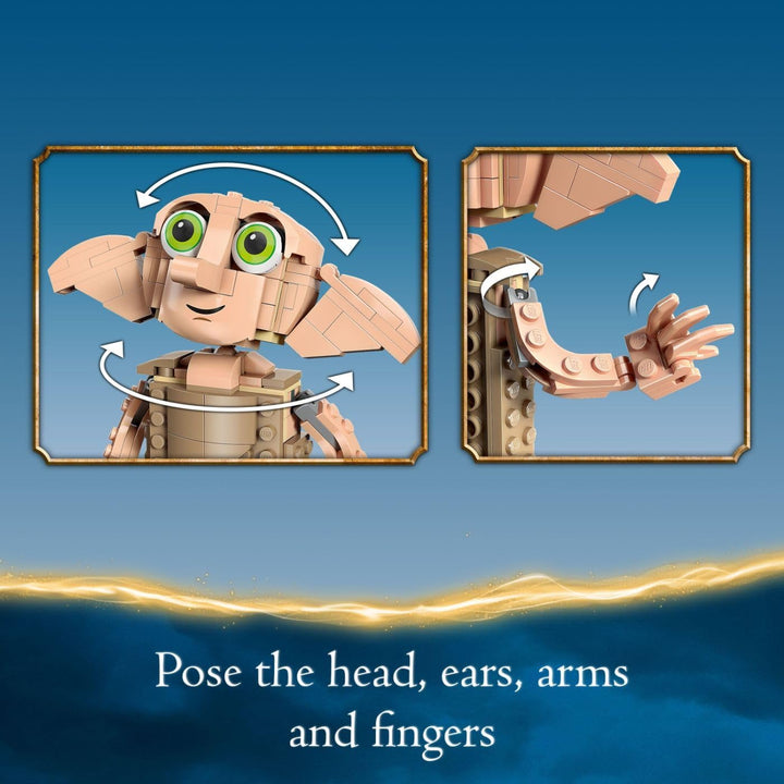 Lego Harry Potter Dobby The House-Elf Building Toy Set, Build and Display Model of a Beloved Charact