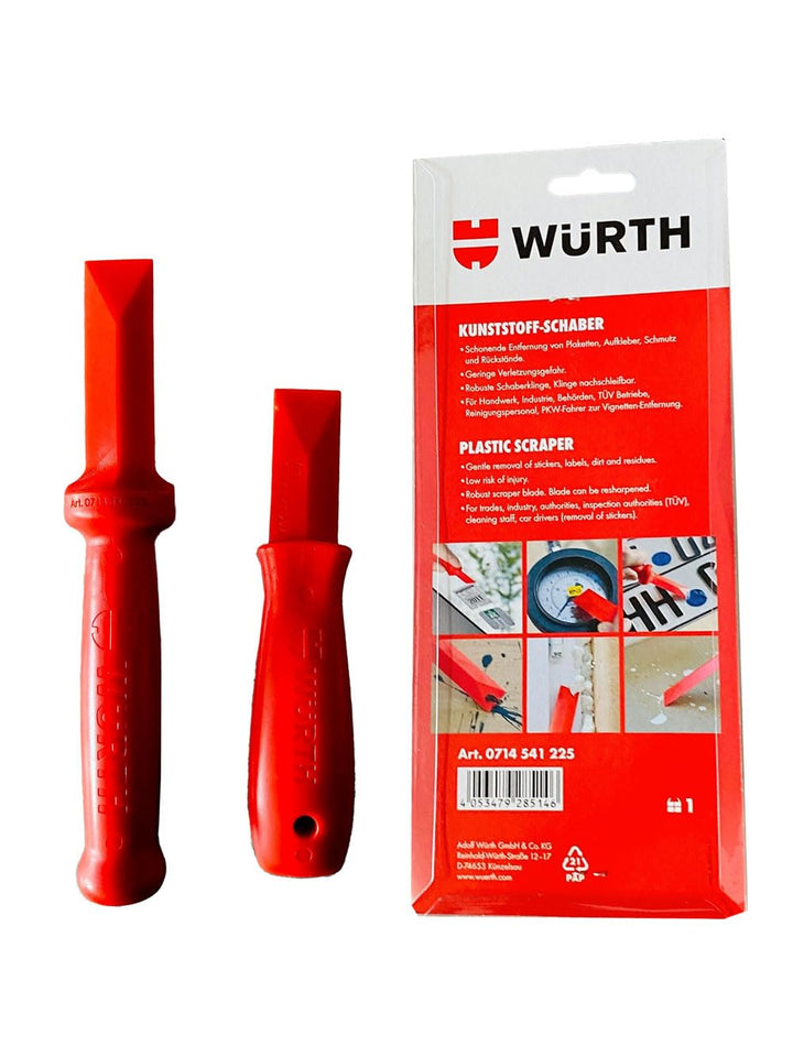 Würth Schaber Set Kunststoff Set 2-teilig Etikettenschaber Plakettenentferner