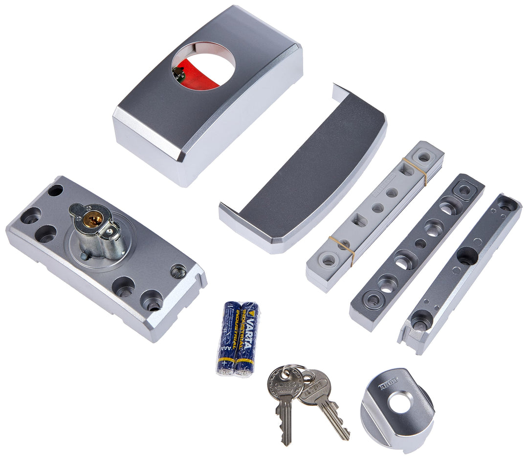ABUS Fenster-Zusatzsicherung FTS96A AL0145 - Fensterschloss mit intuitivem Schliessmechanismus und A