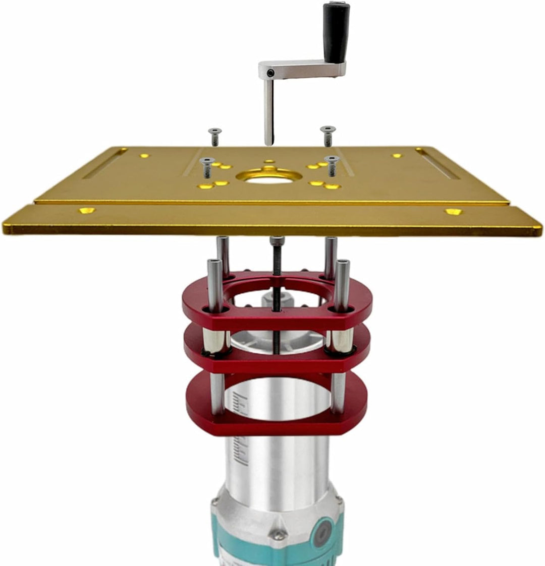 Oberfräsen-Liftsystem,Präzisions-Oberfräsen-Lift - Manuelles Hebe-Router-Hebesystem-Kit - Holzbearbe