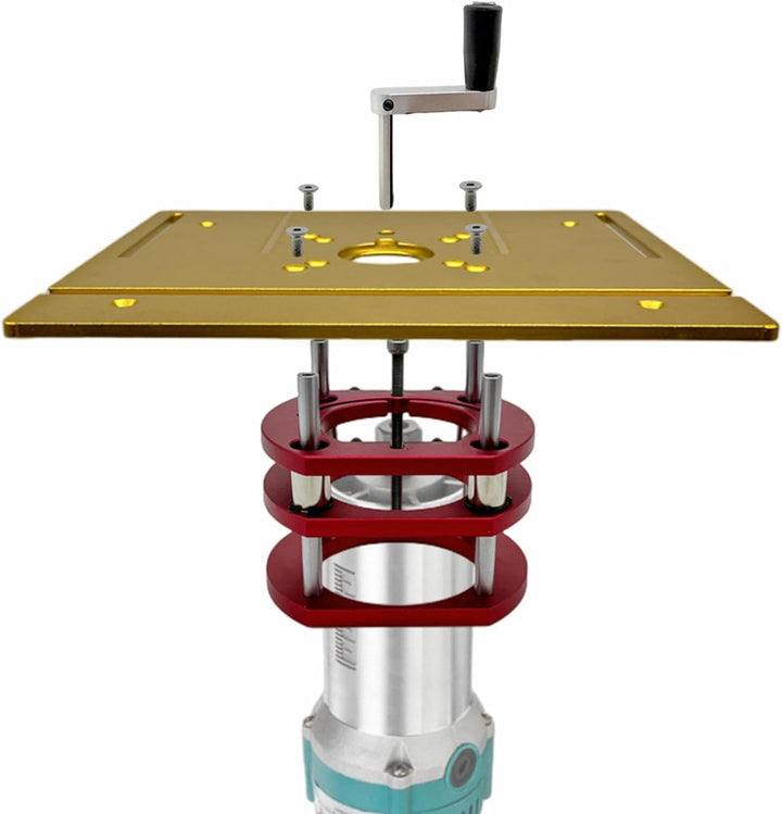 Oberfräsen-Liftsystem,Präzisions-Oberfräsen-Lift - Manuelles Hebe-Router-Hebesystem-Kit - Holzbearbe