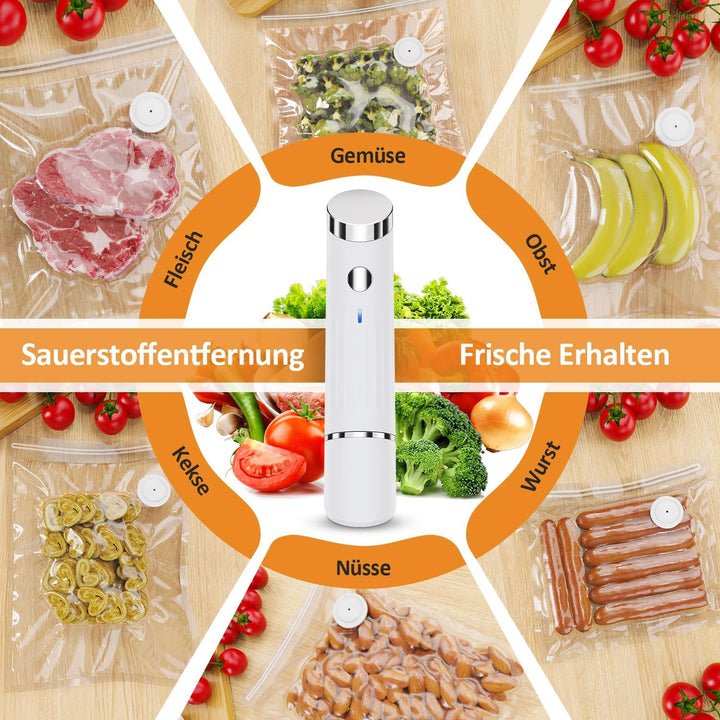 Handliche Vakuumiergerät – Vakuumierer für kontinuierliches Arbeiten mit hoher Geschwindigkeit, komp