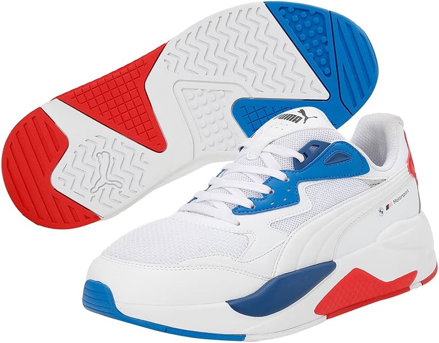 PUMA Herren BMW MMS X-ray Speed Sneaker 40.5 EU Puma White Pro Blue Pop Red, 40.5 EU Puma White Pro