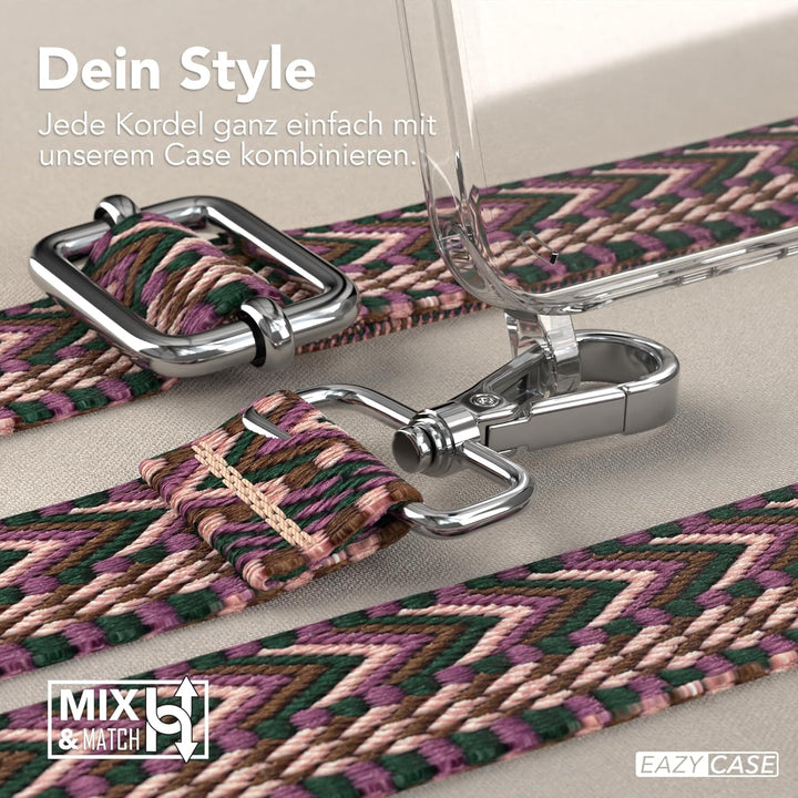 EAZY CASE Handykette - Verstellbares Taschenband kompatibel mit iPhone 16 Plus, Schulterriemen, Hand