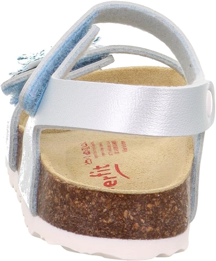 Superfit Mädchen Fussbettpantoffel Sandale 24 EU Hellblau 8400, 24 EU Hellblau 8400