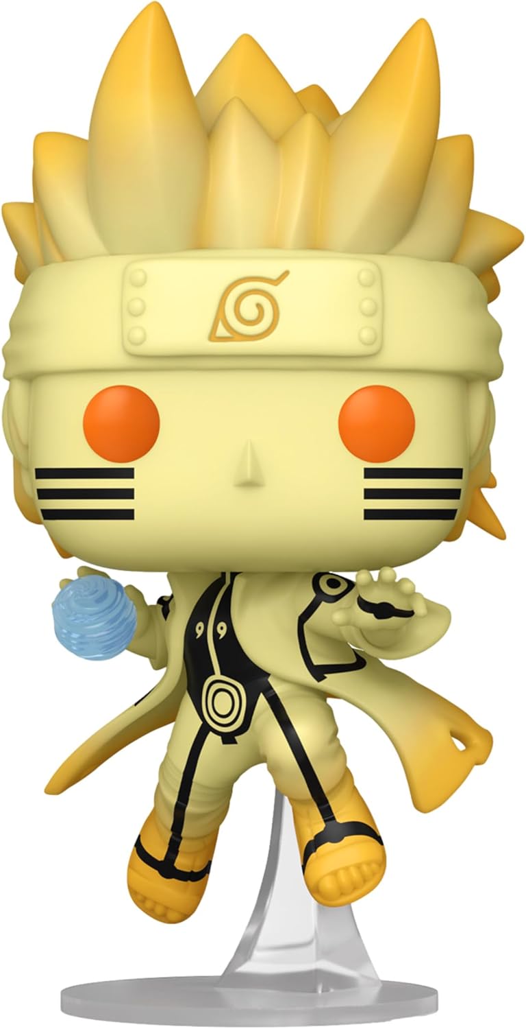 Funko Pop! Animation: Naruto Shippuden - Naruto Uzumaki im Kurama Link Mode mit Rasengan Glow Chase