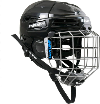 Bauer Helm mit Gitter IMS 5.0 L (54-58,5 cm) Schwarz, L (54-58,5 cm) Schwarz