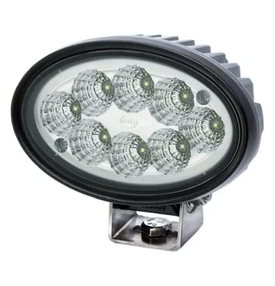 HELLA - LED-Arbeitsscheinwerfer - Oval 100 Gen. II - 12/24V - 4400lm - Anbau/geschraubt - schwenkbar
