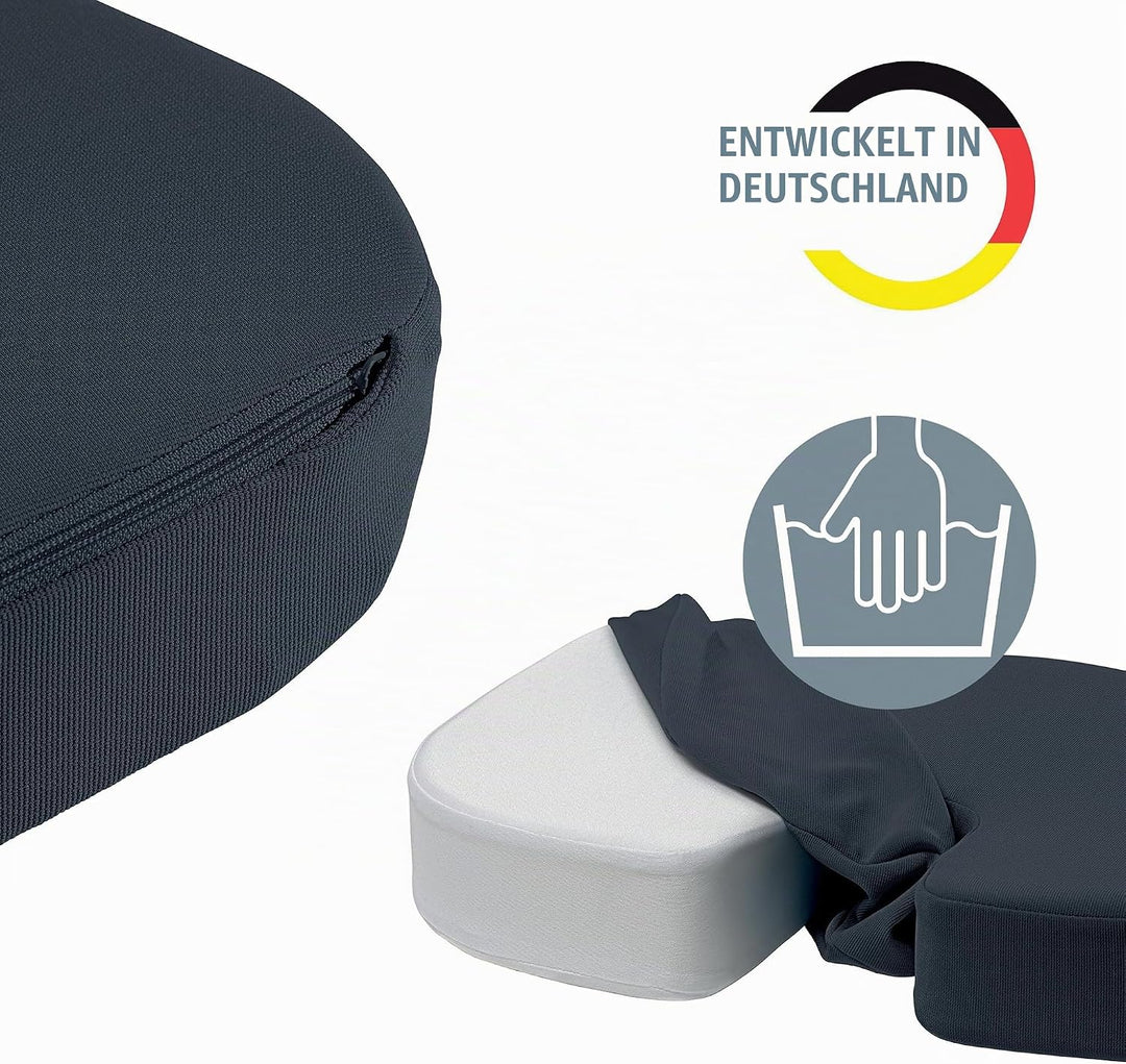 Leitz Sitzkissen, gepolsterte Stütze für Heim- oder Schreibtischstuhl, reduziert Nacken- &amp; Rückensch