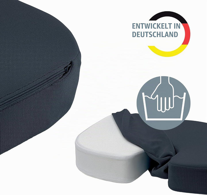 Leitz Sitzkissen, gepolsterte Stütze für Heim- oder Schreibtischstuhl, reduziert Nacken- &amp; Rückensch