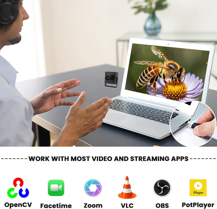 SVPRO 1080P 120fps USB Hochgeschwindigkeitskamera M12 Weitwinkel 12MP USB Kamera 4K 30fps 3D Drucker