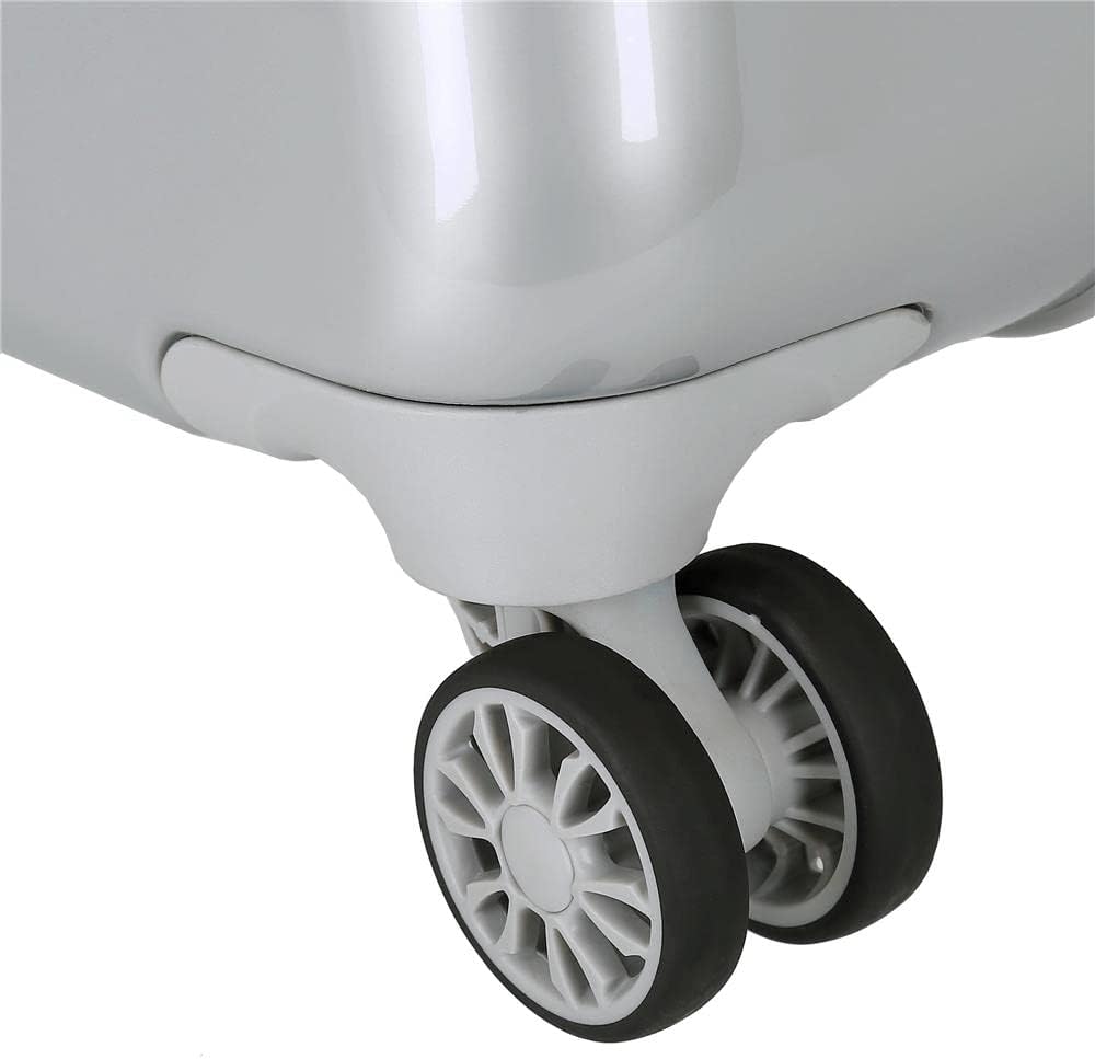 Disney Mickey 100 Grauer Kabinenkoffer 37 x 55 x 20 cm starres ABS-Seitenkombinationsschloss 34 l 2