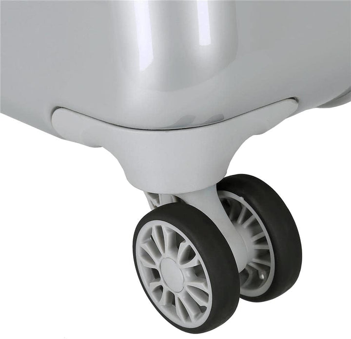 Disney Mickey 100 Grauer Kabinenkoffer 37 x 55 x 20 cm starres ABS-Seitenkombinationsschloss 34 l 2